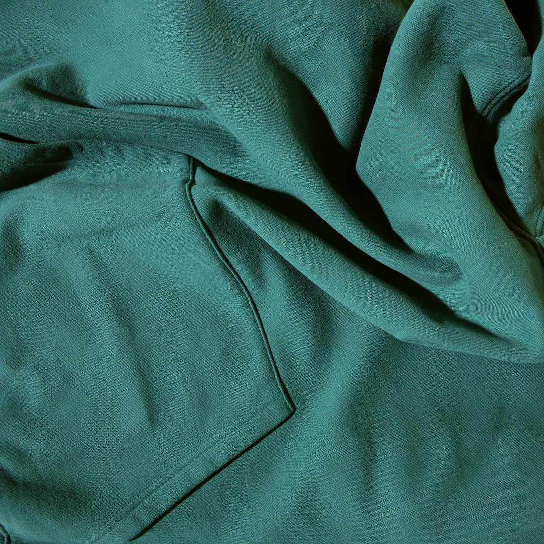 Hoodie aus Bio-Baumwolle in College Grün