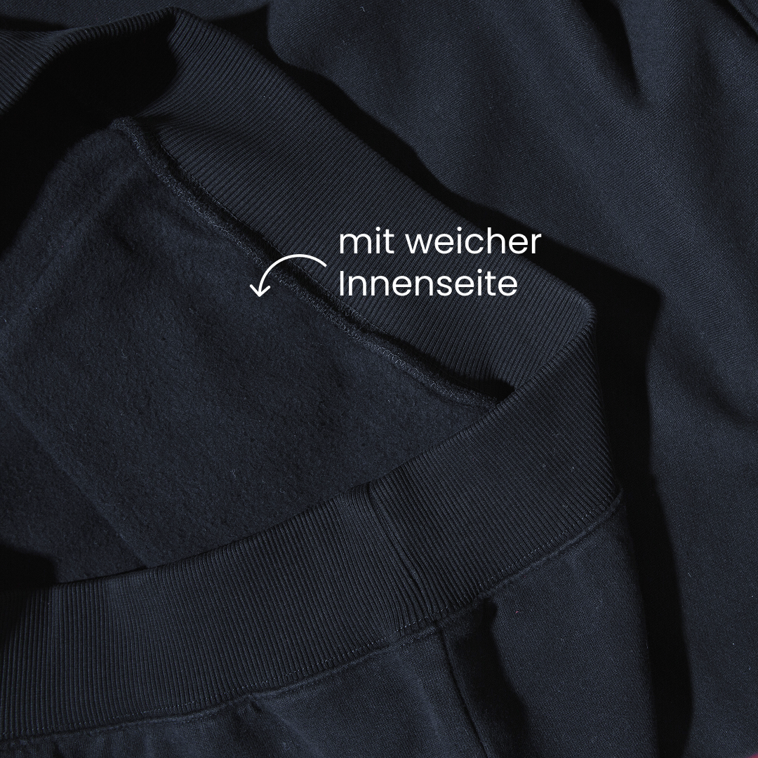 Hoodie aus Bio-Baumwolle in Schwarz