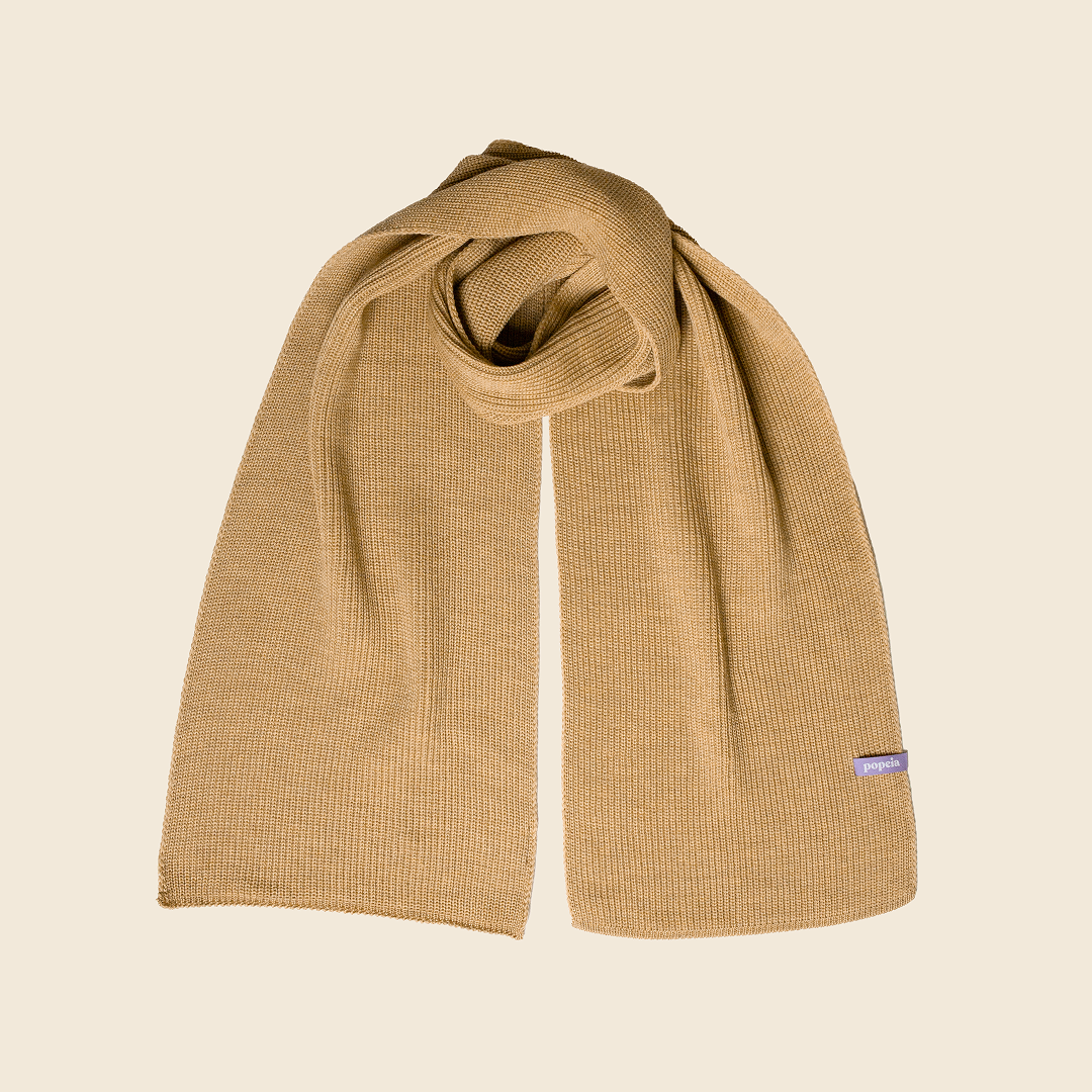 Schal aus Merinowolle - Beige