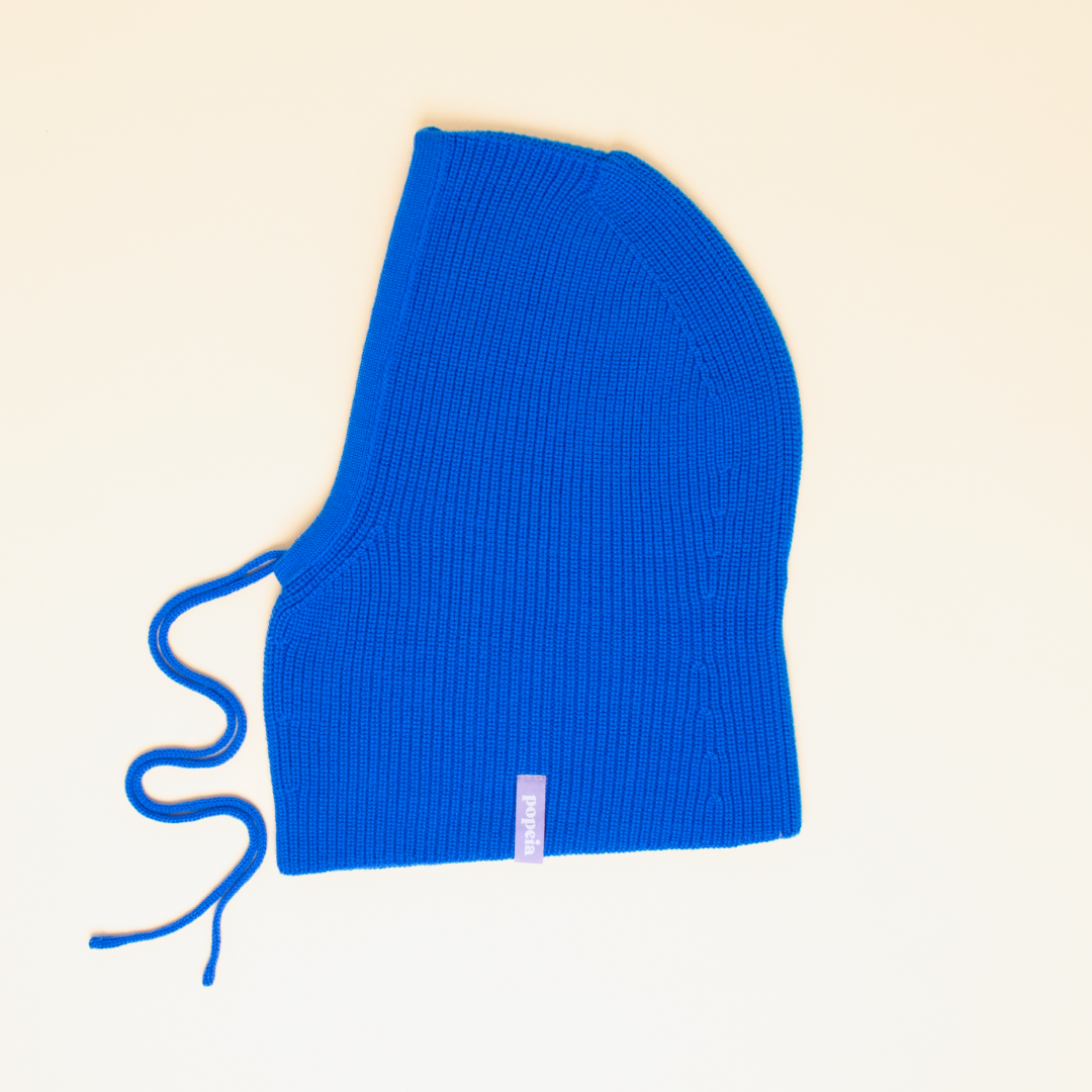 Balaclava aus Merinowolle - Königsblau