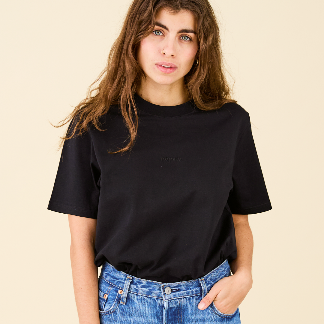 T-Shirt Set in Schwarz