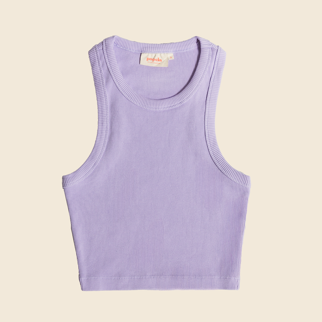 The 24/7 Crop Top aus Bio-Baumwolle in Lila