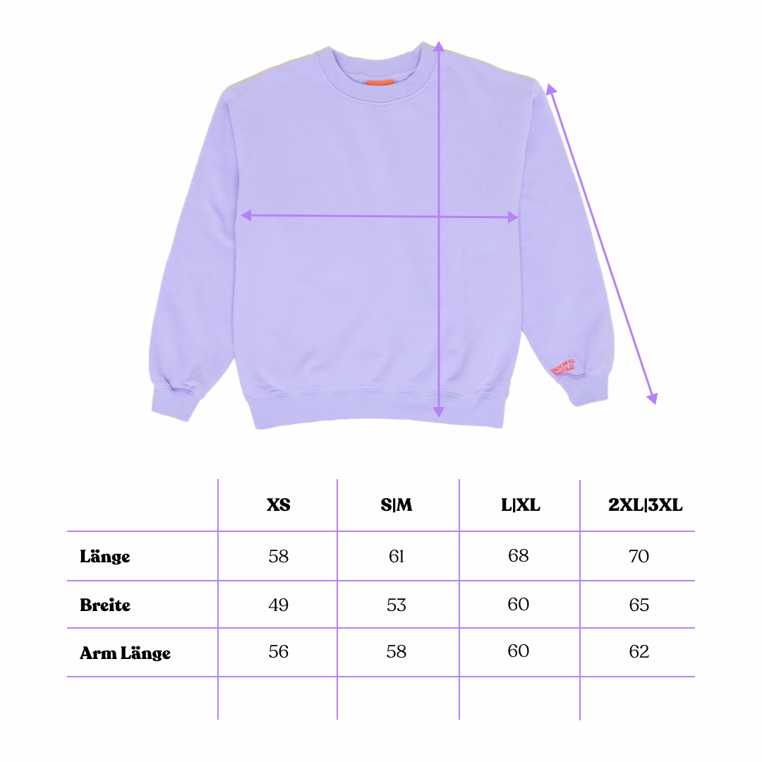 Kindness Sweater aus Bio-Baumwolle in Lila