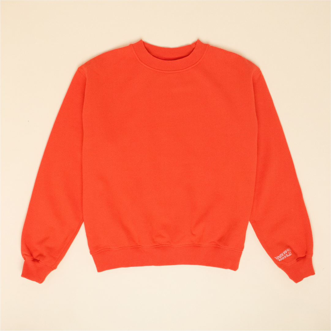 Kindness Sweater aus Bio-Baumwolle in popeia Rot