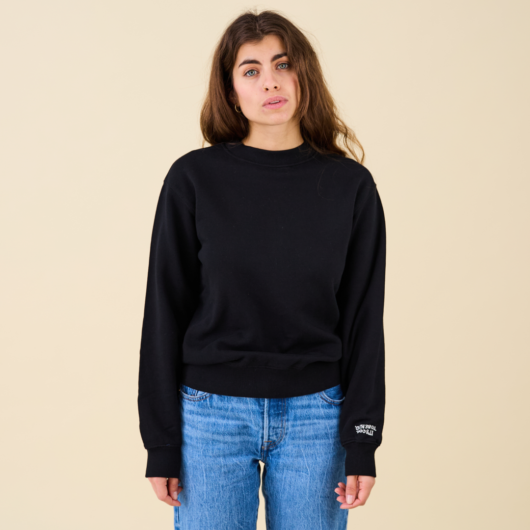 Kindness Sweater aus Bio-Baumwolle in Schwarz