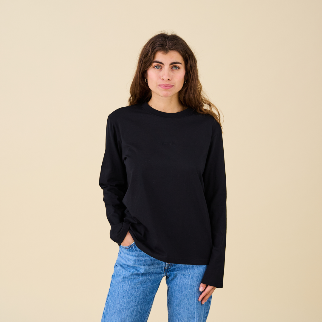 Langarmshirt Set in Schwarz