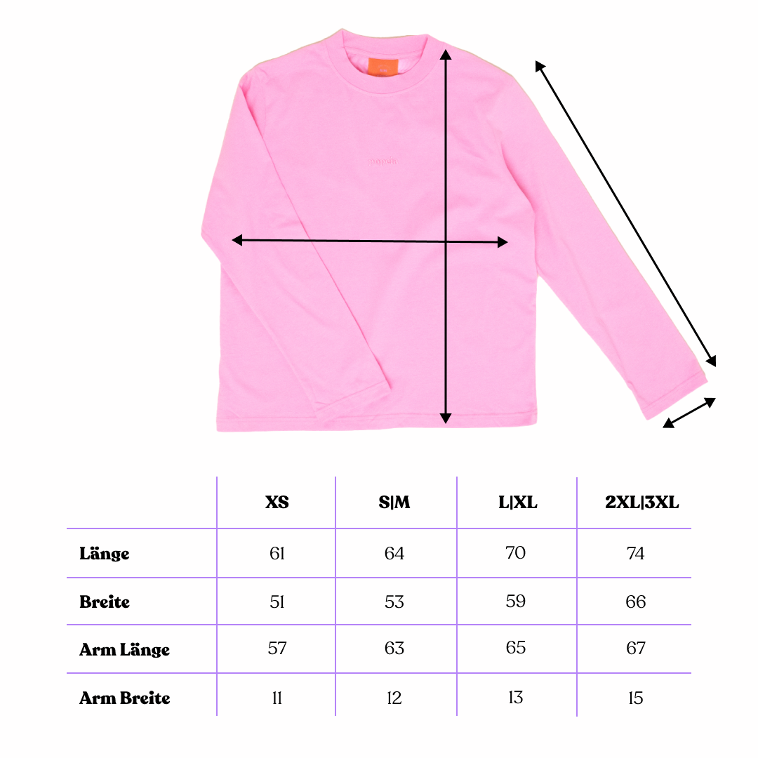 Langarmshirt aus Bio-Baumwolle in Pink