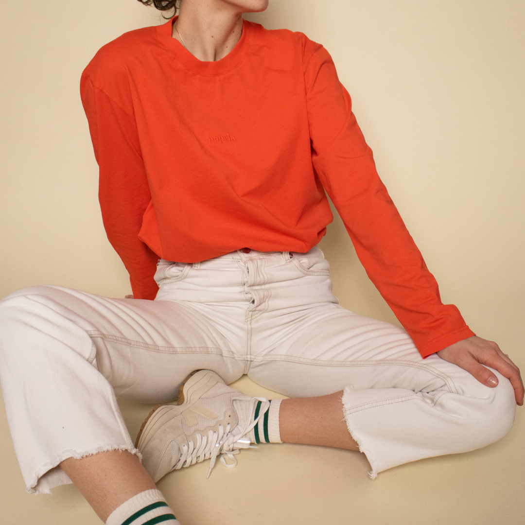 Long Sleeve Shirt Set in Red