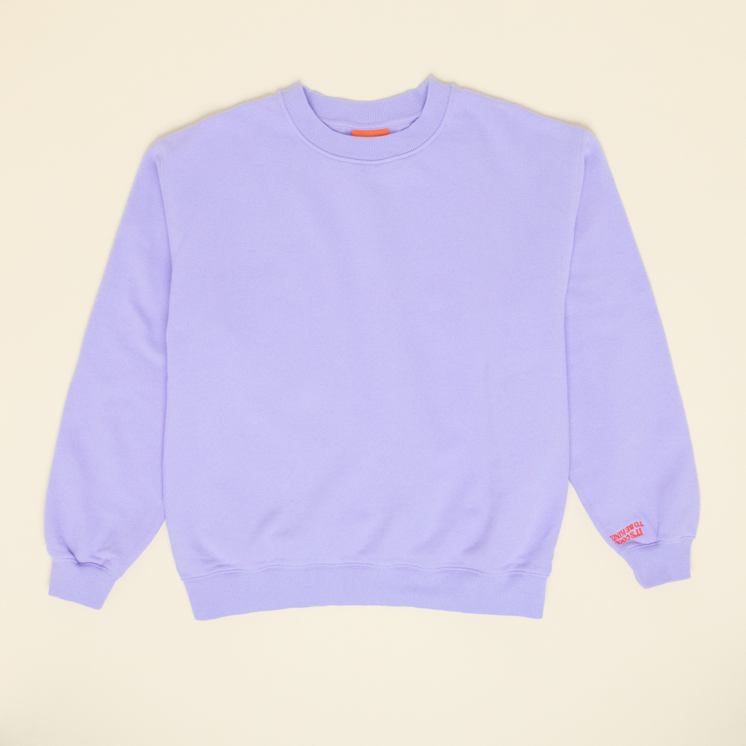 Kindness Sweater aus Bio-Baumwolle in Lila