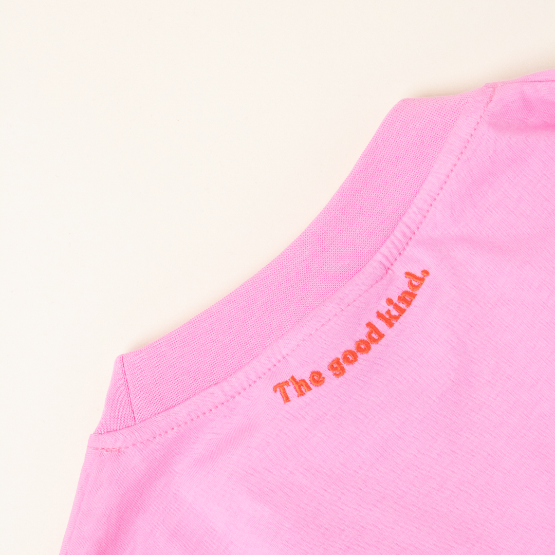 Langarmshirt aus Bio-Baumwolle in Pink