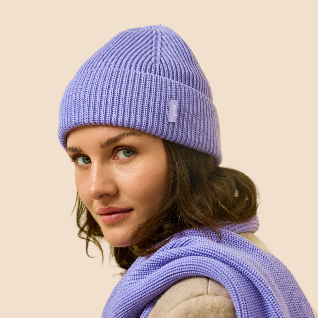 Matching Mama - Beanie Set in Lila