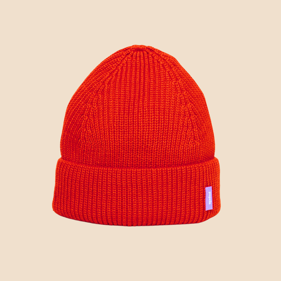 Matching Mama - Beanie Set in popeia Rot