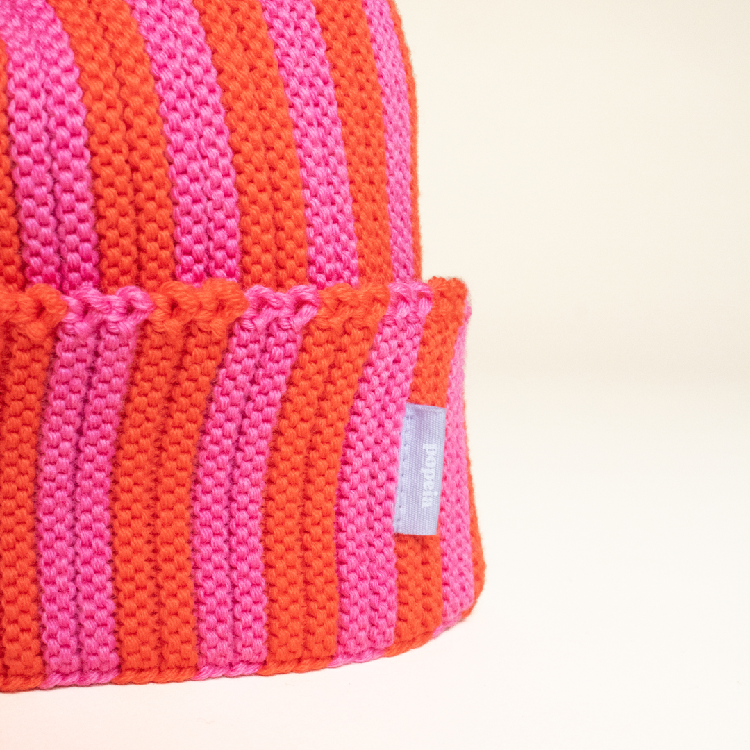 Special Beanie & Schal im Set - Rot