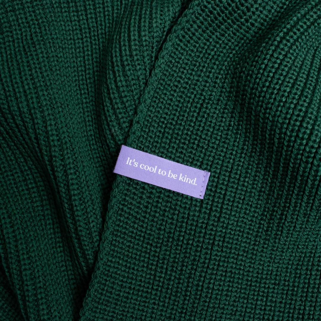 Merino Wool Scarf - Green