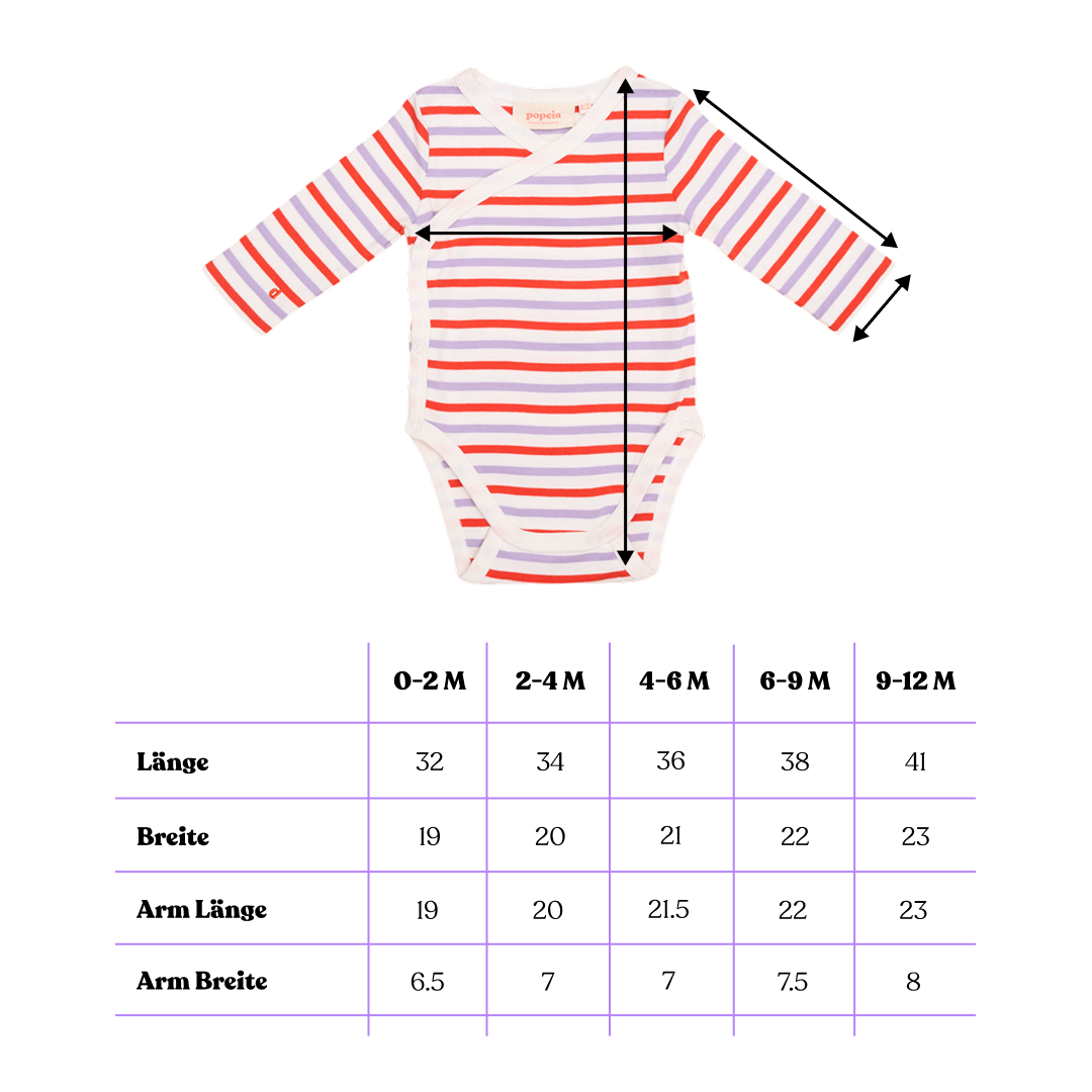 Baby Striped Organic Cotton Bodysuit in Royal Blue/Off-White