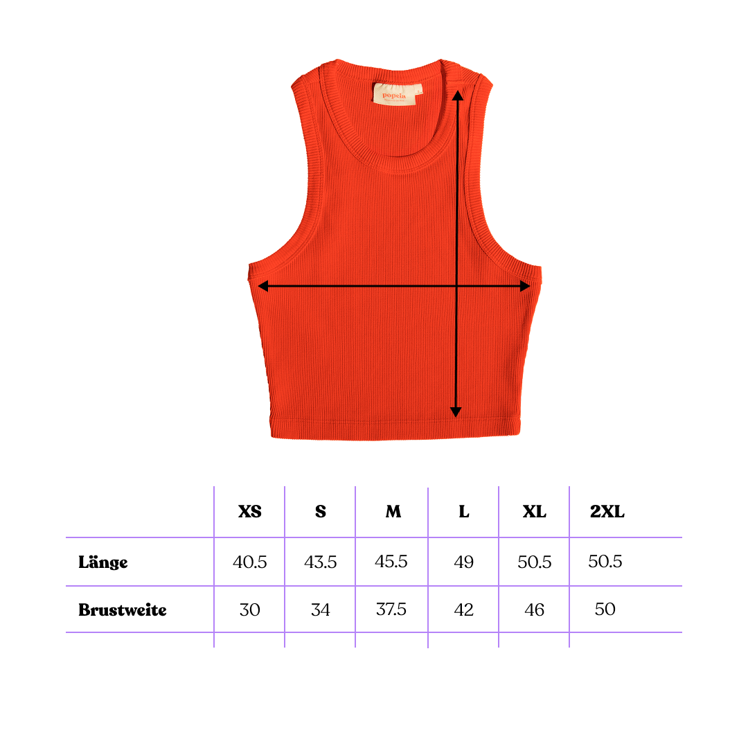 The 24/7 Crop Top aus Bio-Baumwolle in popeia Rot