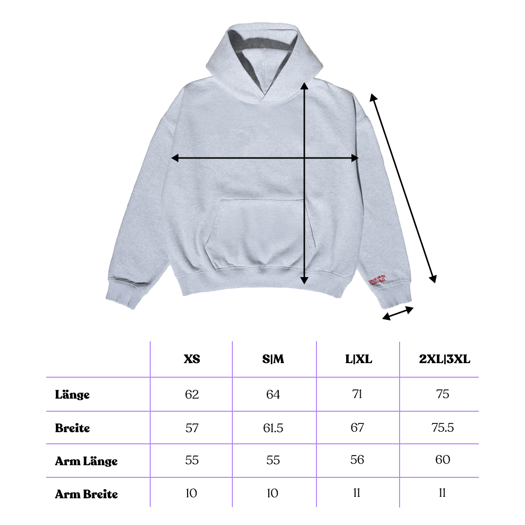 Hoodie aus Bio-Baumwolle in Grau