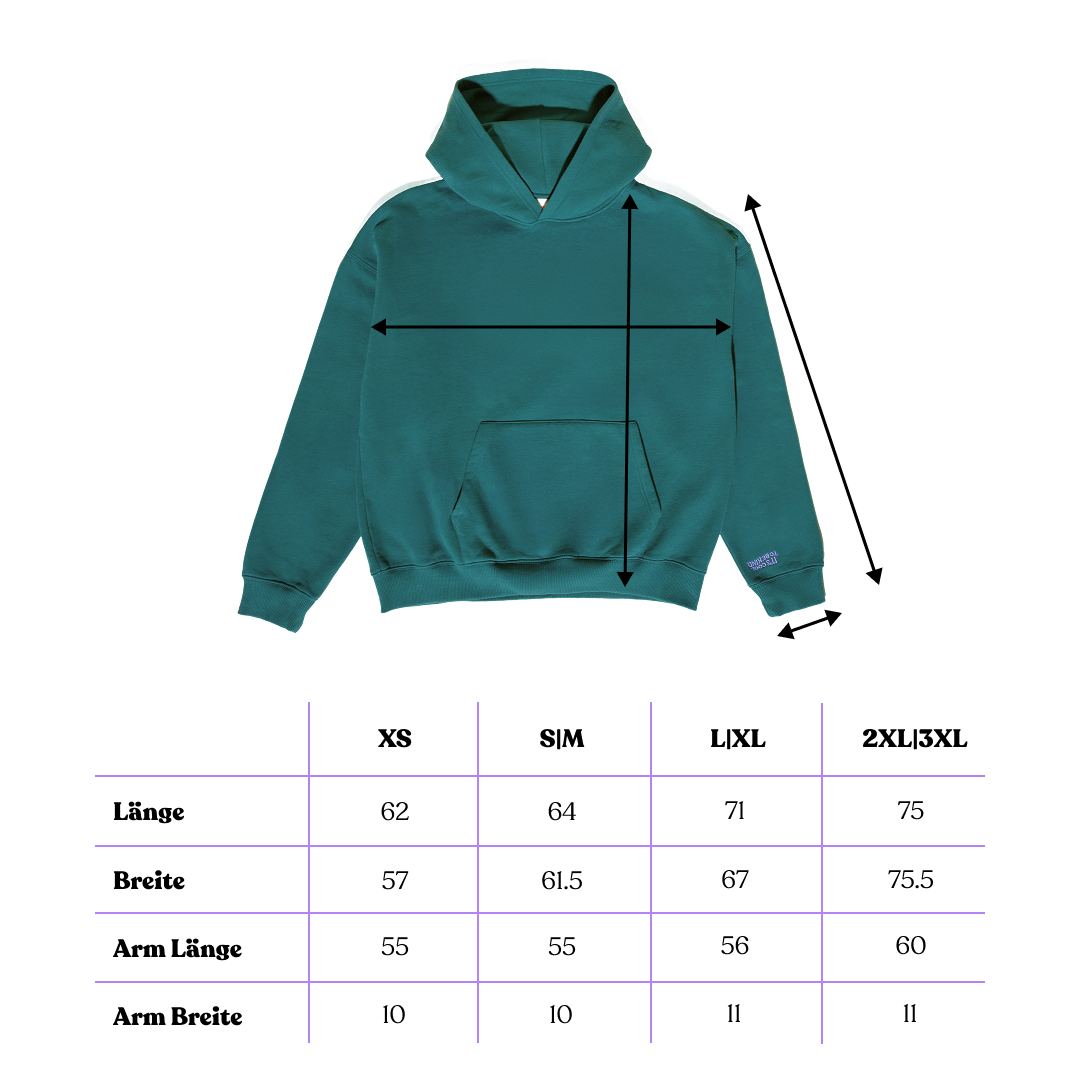 Hoodie aus Bio-Baumwolle in College Grün