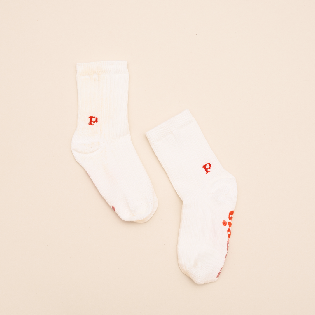 Baby Socken aus Bio-Baumwolle in Off-White, 3 Paar