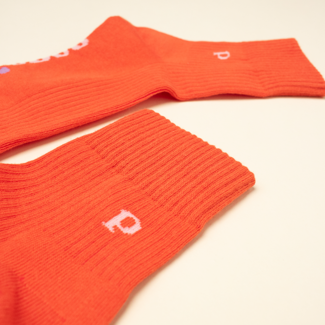 The Casual - Ankle Socken aus Bio-Baumwolle in popeia Rot