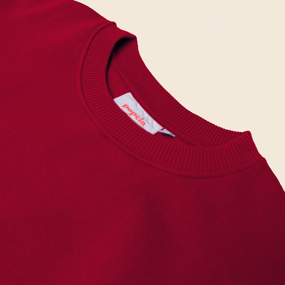 Kindness Sweater aus Bio-Baumwolle in Bordeaux