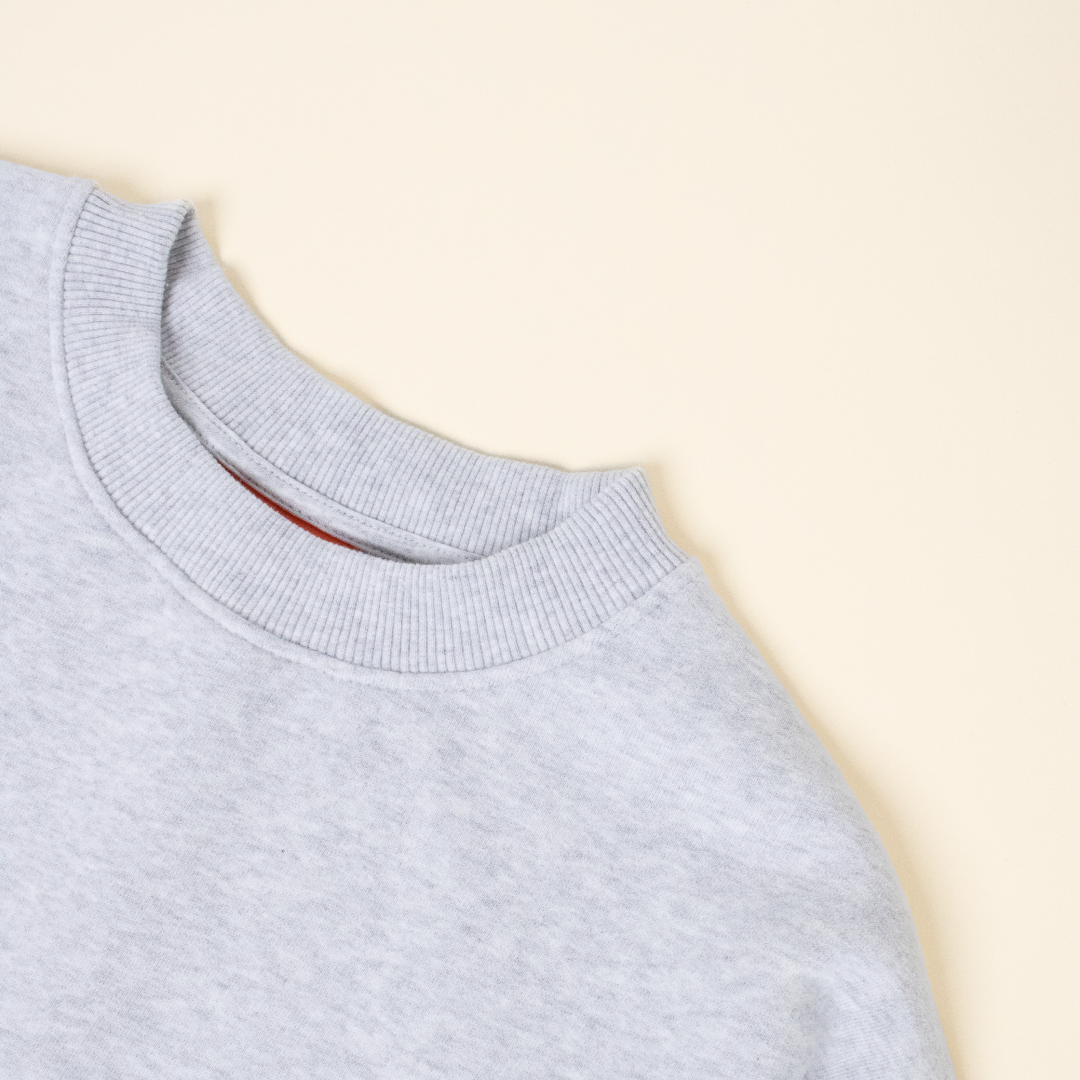 Kindness Sweater aus Bio-Baumwolle in Grau