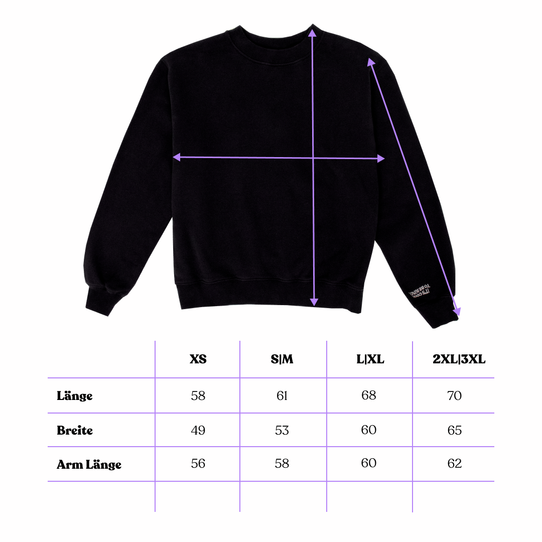 Kindness Sweater aus Bio-Baumwolle in Schwarz