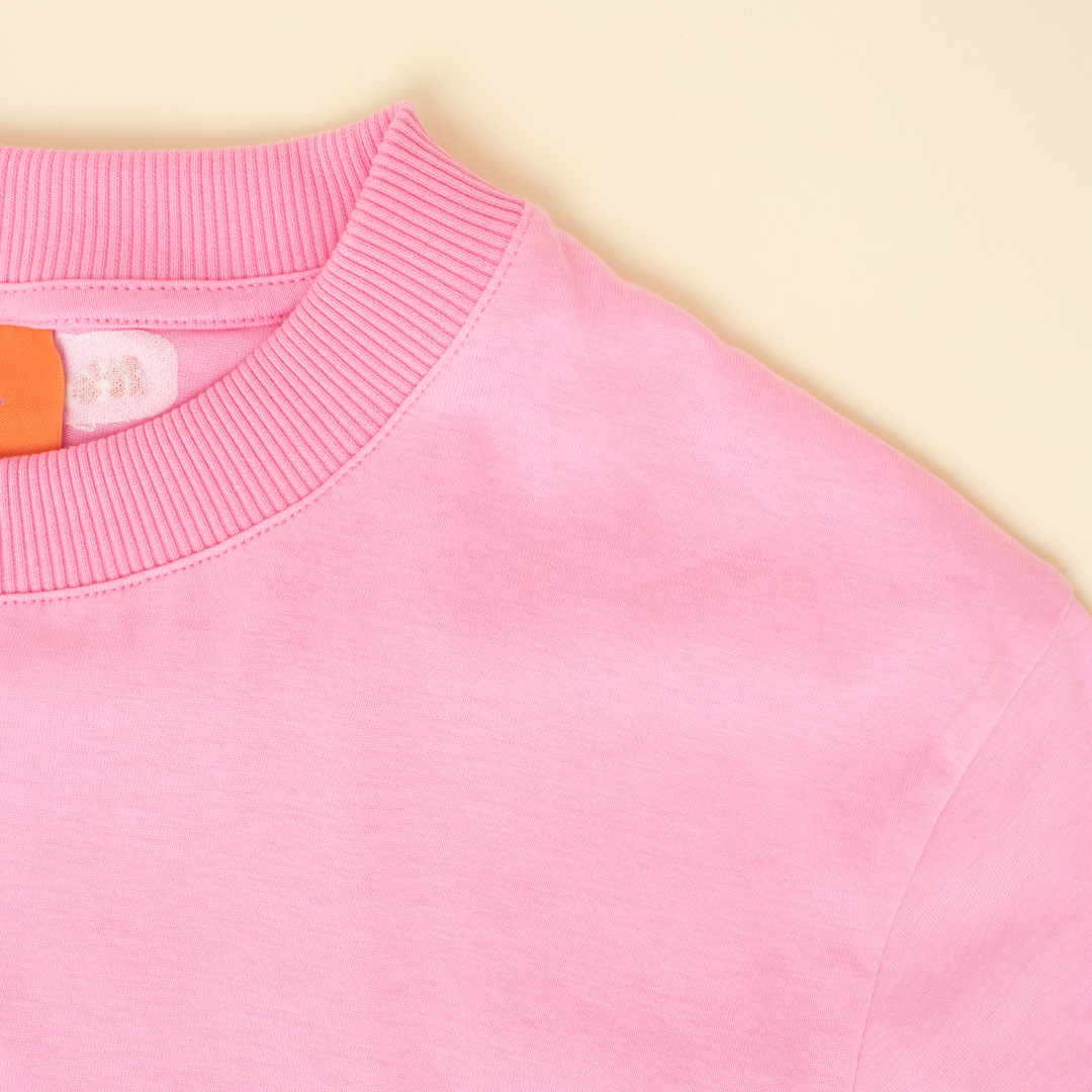 T-Shirt aus Bio-Baumwolle in Pink