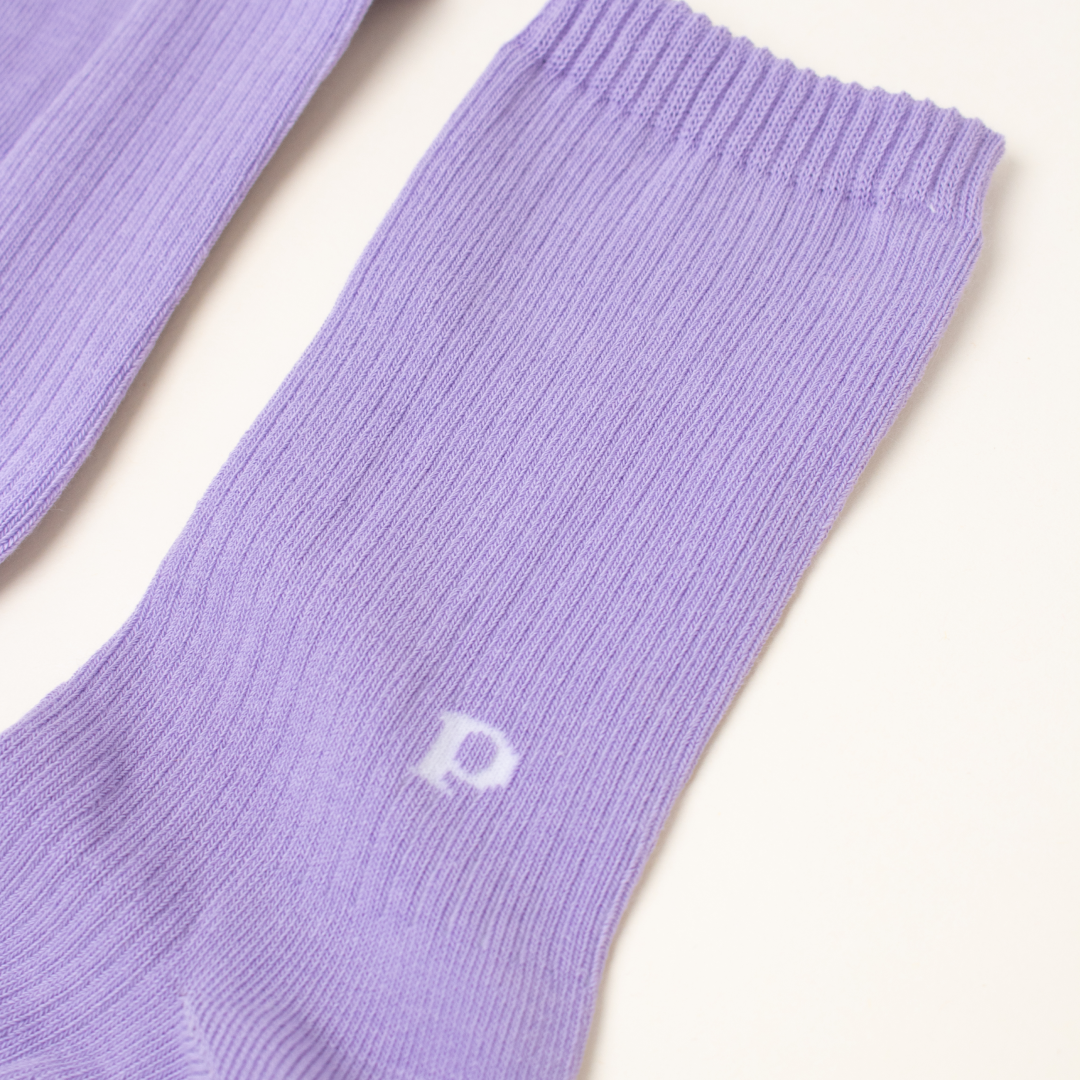 The Casual - Organic Cotton Socks in Lilac