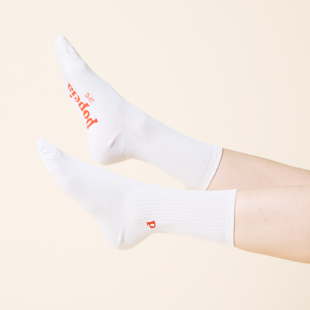 Gemischtes Set: Socken aus Bio-Baumwolle in Schwarz & Off-White