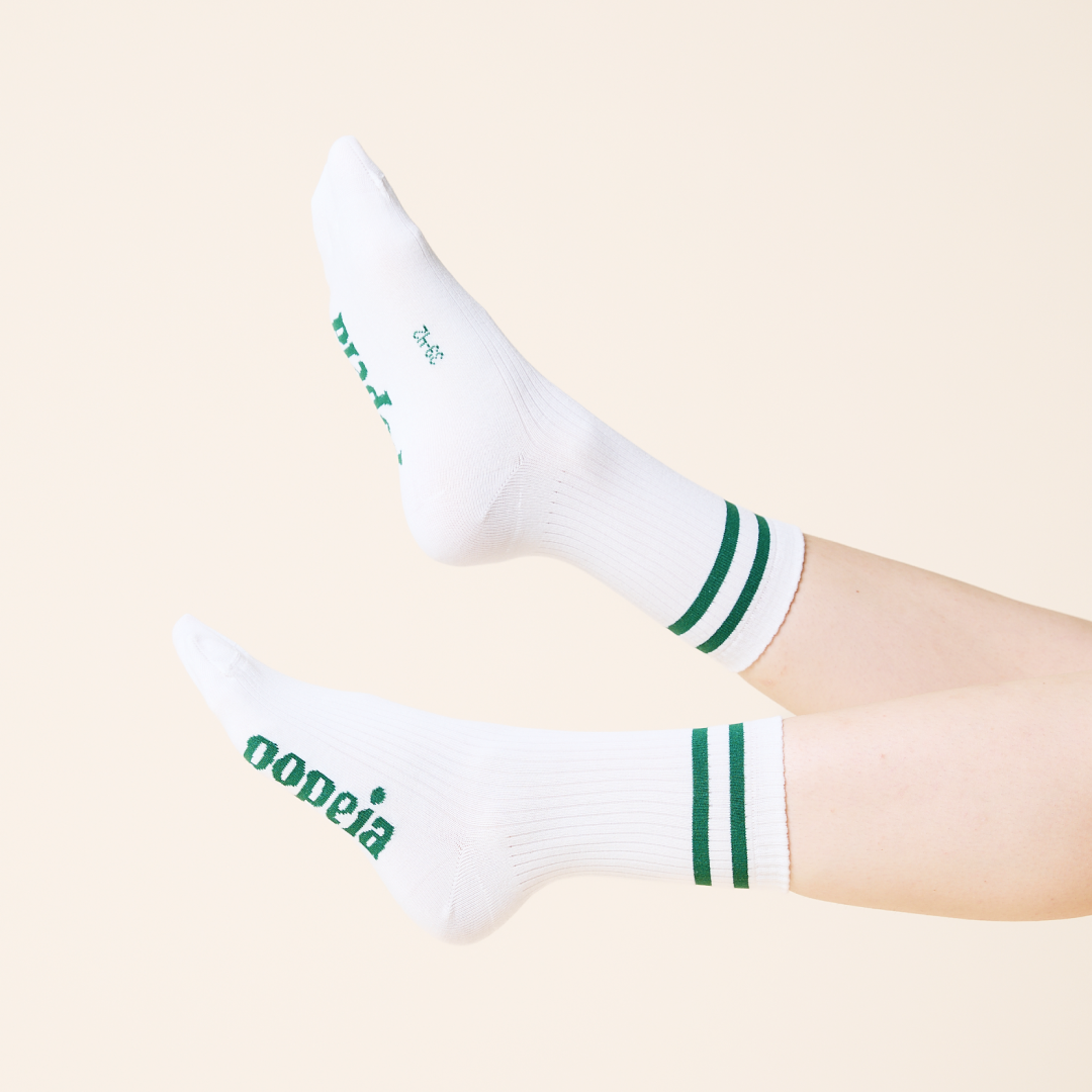 The Sporty - Socken aus Bio-Baumwolle in Grün