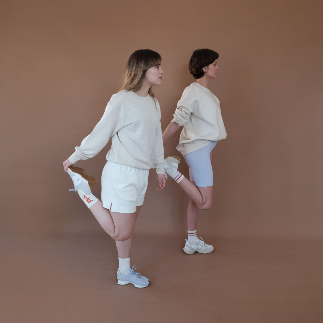 Gemischtes Set: Socken aus Bio-Baumwolle in Off-White
