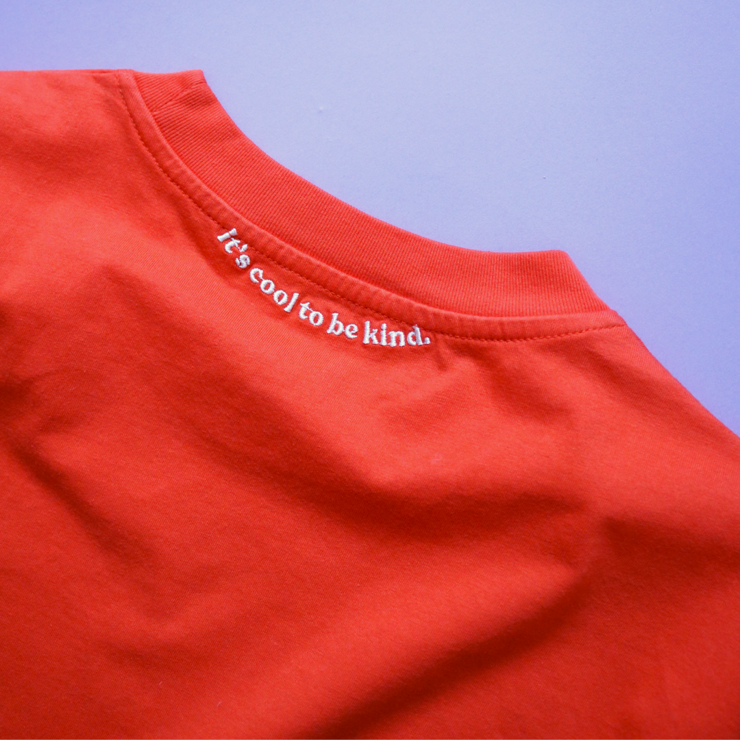 T-Shirt aus Bio-Baumwolle in popeia Rot