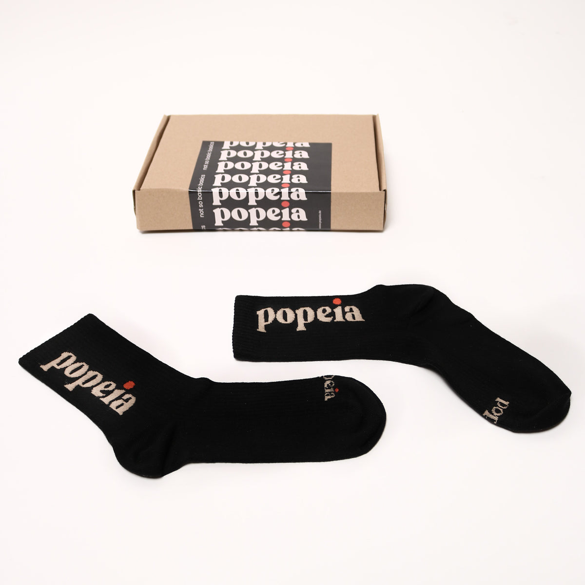 The Bold - Socken aus Bio-Baumwolle in Schwarz
