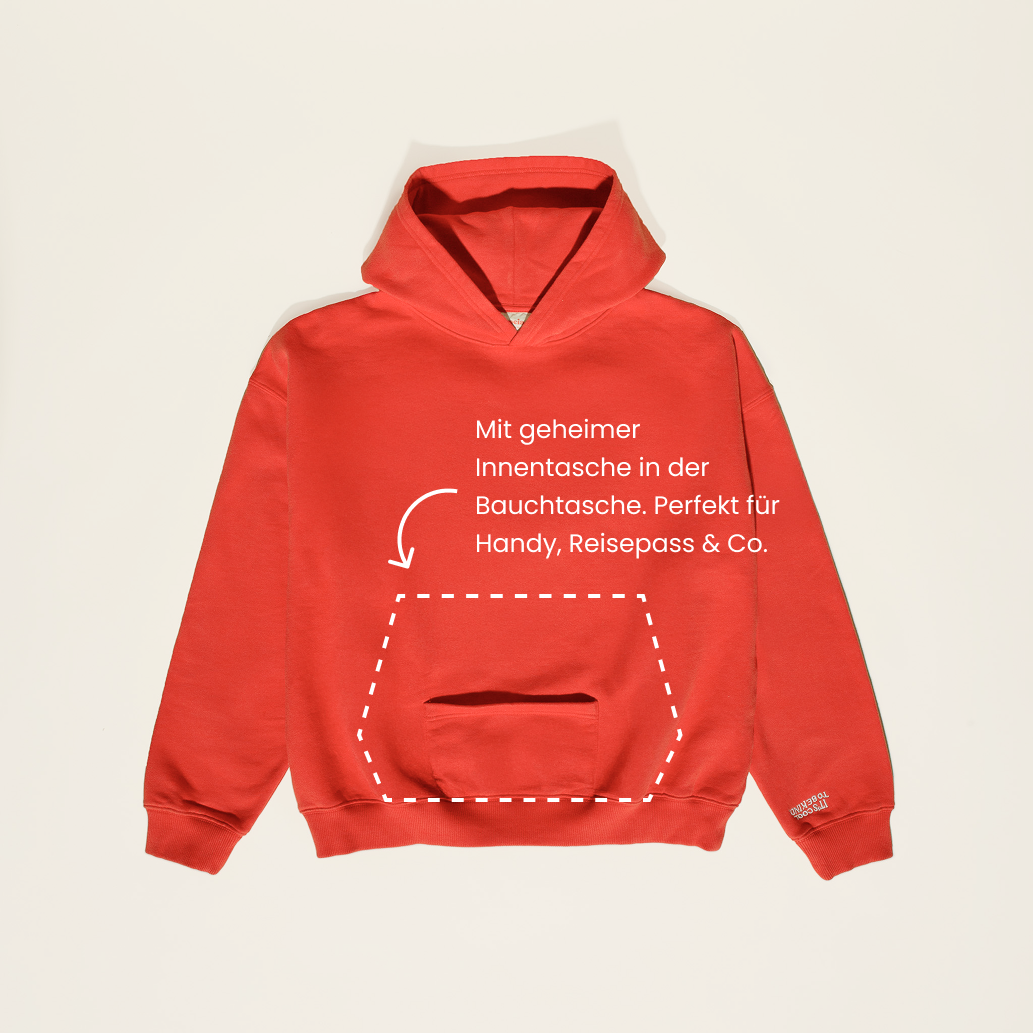 Hoodie aus Bio-Baumwolle in Königsblau
