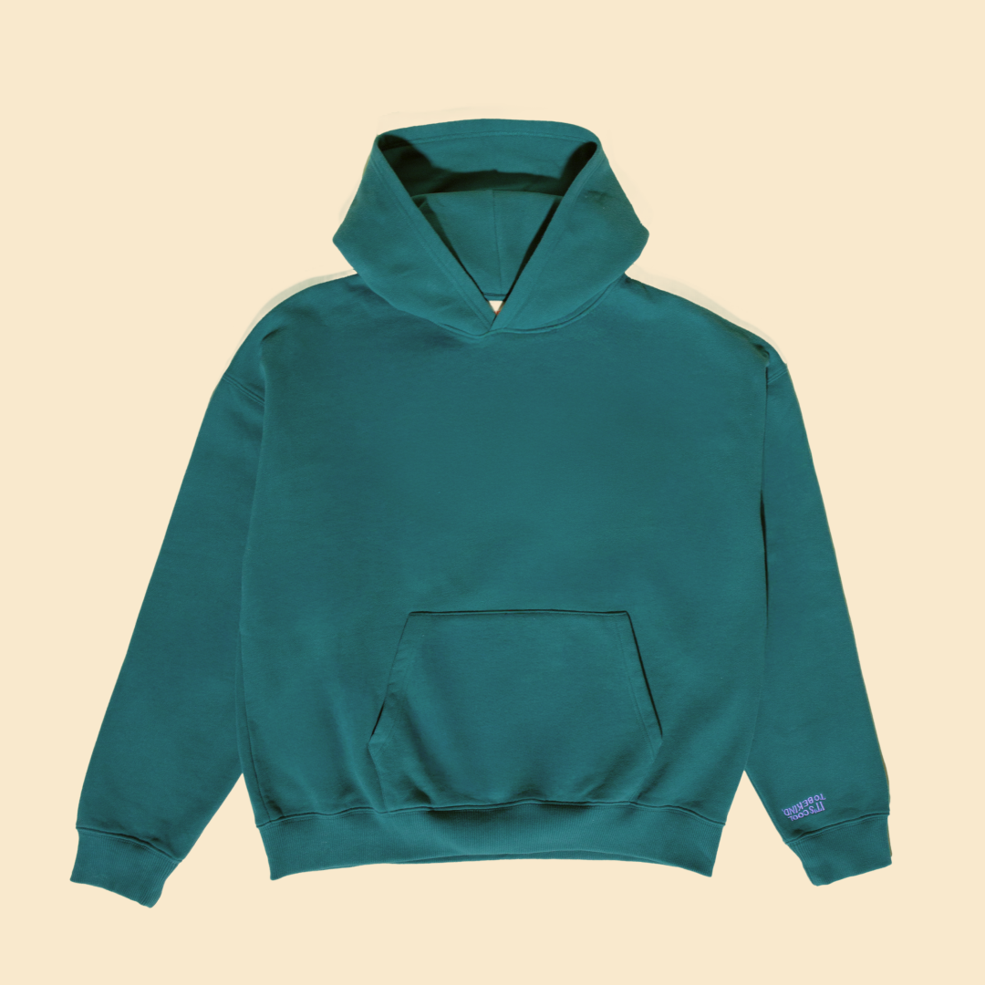 Hoodie aus Bio-Baumwolle in College Grün