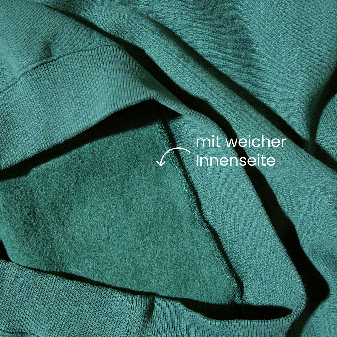 Hoodie aus Bio-Baumwolle in College Grün