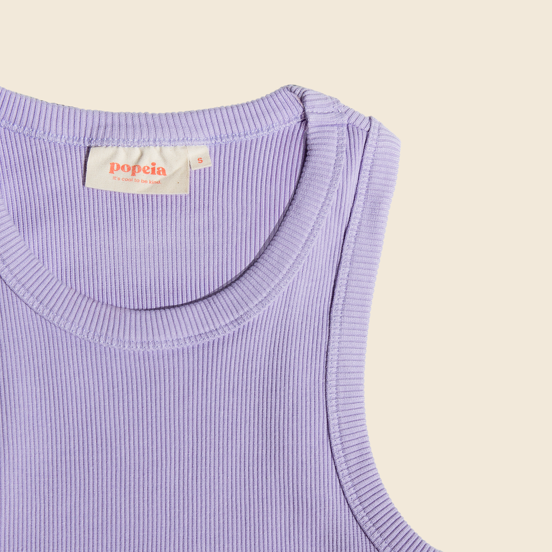 The 24/7 Crop Top aus Bio-Baumwolle in Lila