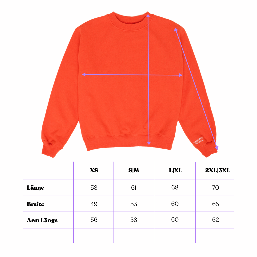 Kindness Sweater aus Bio-Baumwolle in popeia Rot