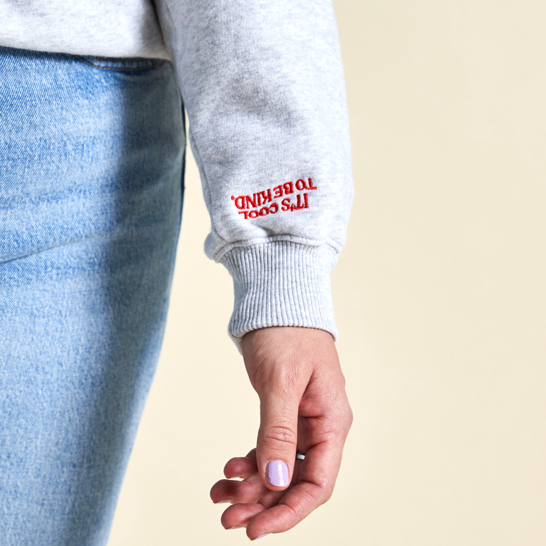 Kindness Sweater aus Bio-Baumwolle in Grau
