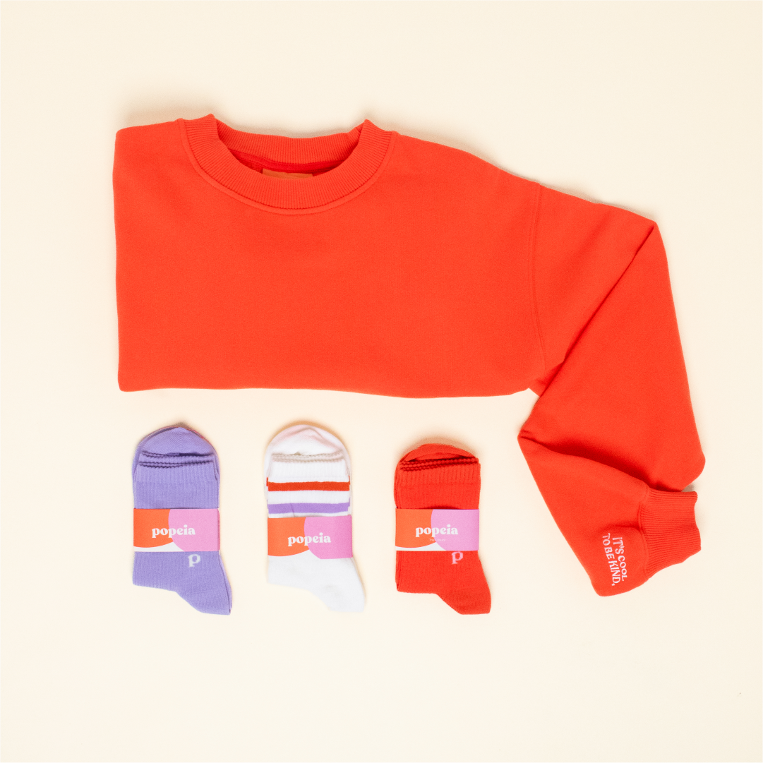 Kindness Sweater Set in popeia Rot