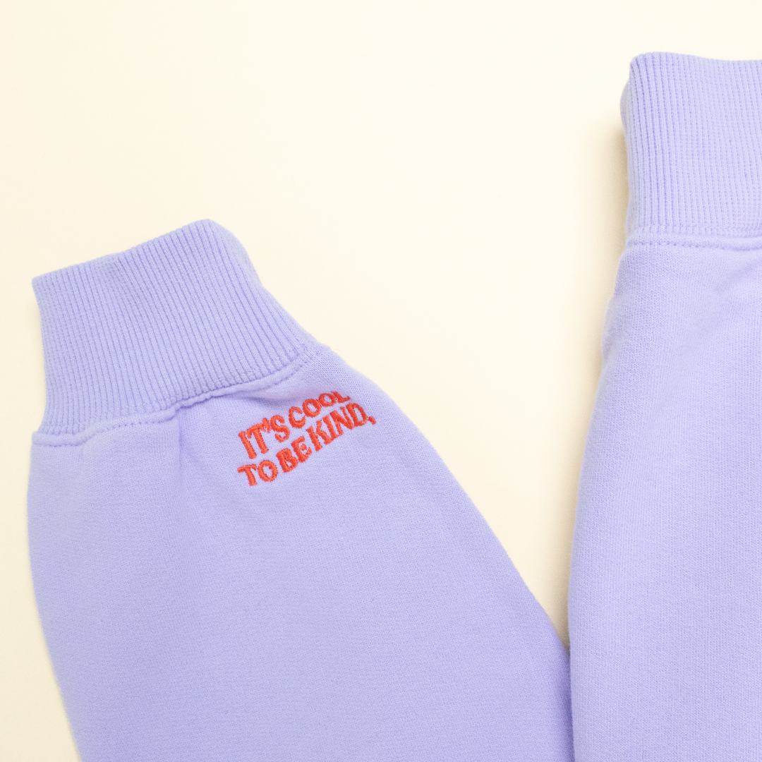 Kindness Sweater aus Bio-Baumwolle in Lila