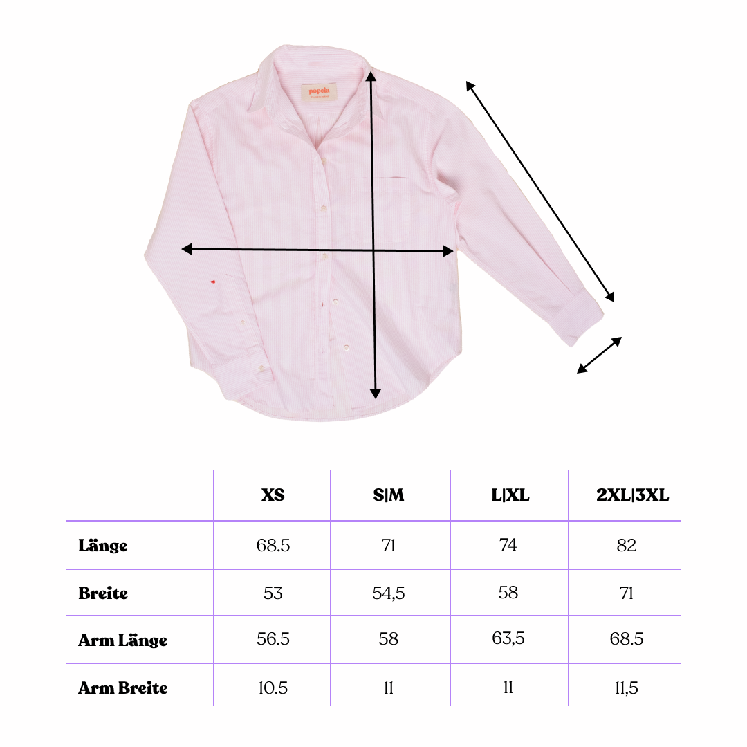 Organic Cotton Shirt (Striped) in Pink/White