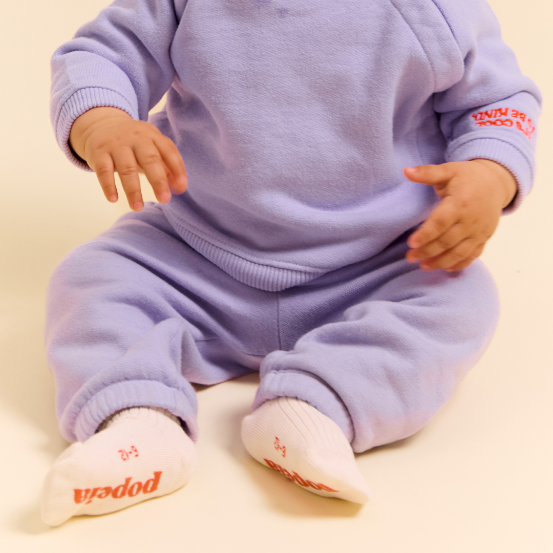 Baby Kindness Organic Cotton Sweatpants in Lilac