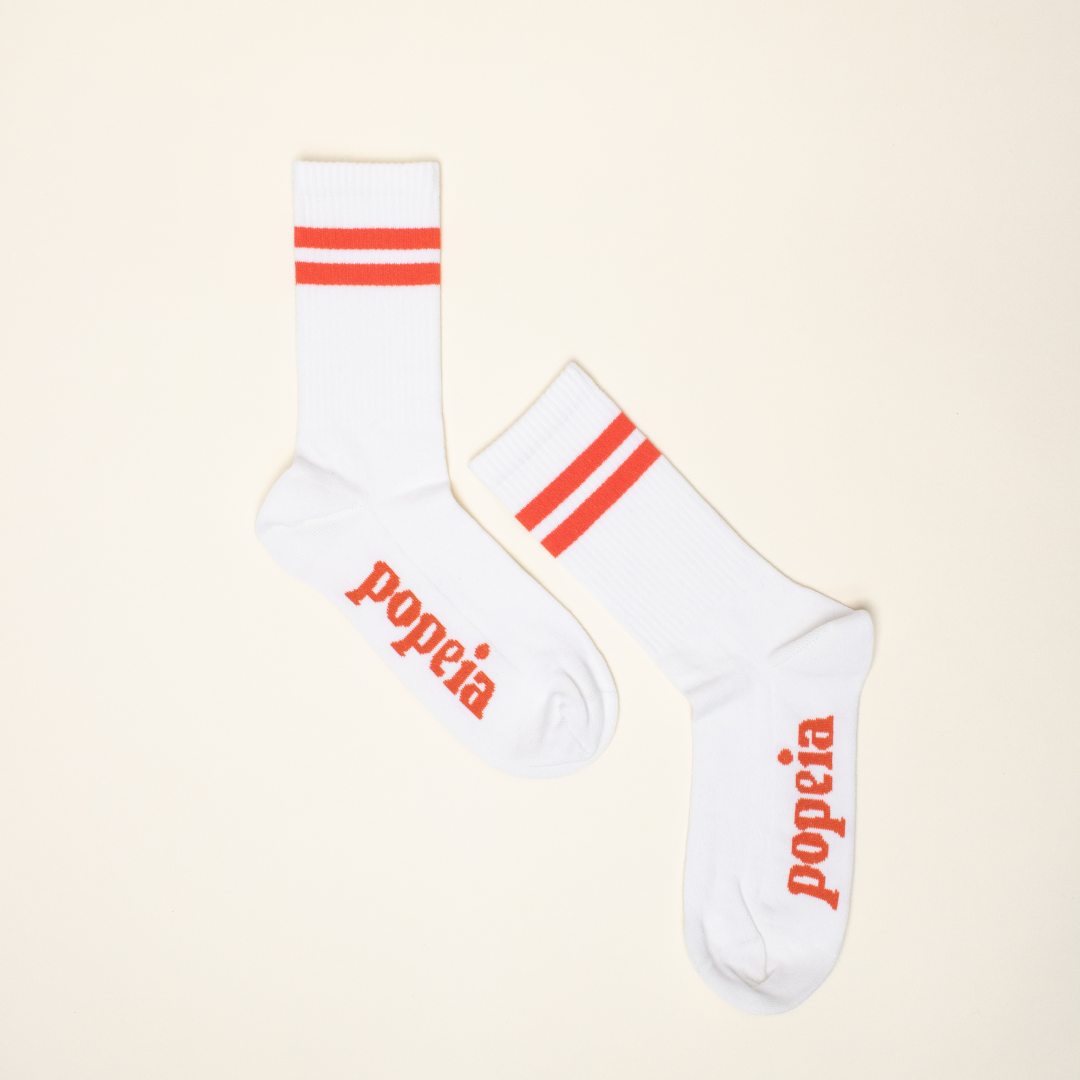 The Tennis Set: Organic Cotton Socks in Off-White