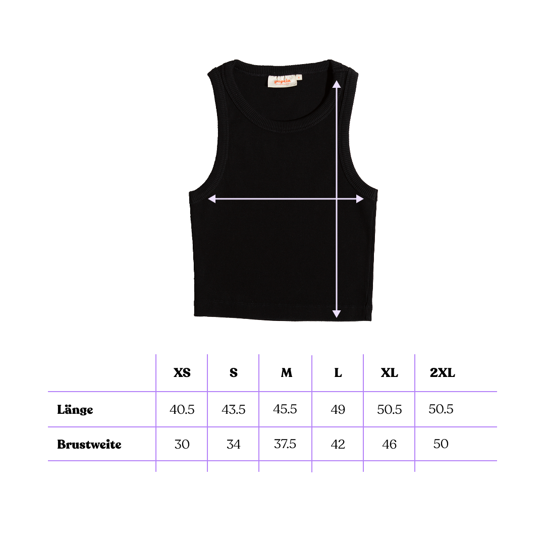 The 24/7 Crop Top aus Bio-Baumwolle in Schwarz