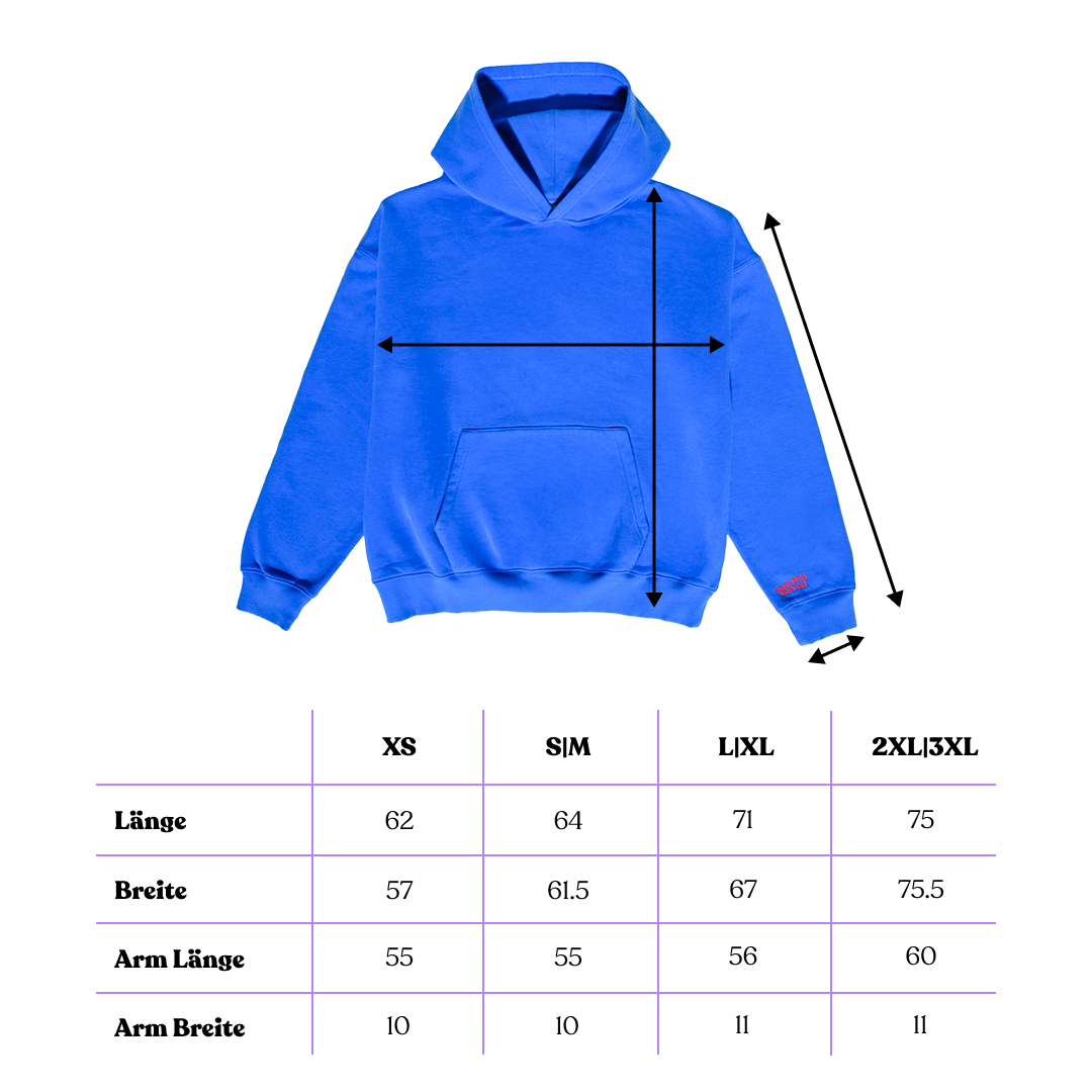 Hoodie Set in Königsblau