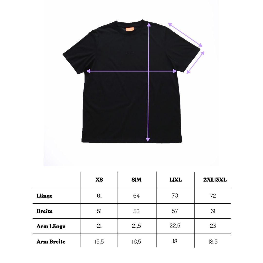 T-Shirt Set in Schwarz