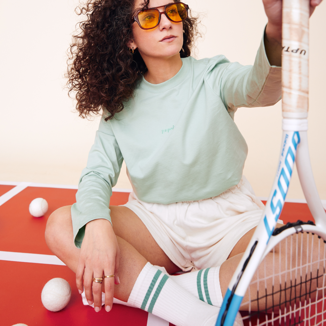 The Tennis 3er-Set: Socken aus Bio-Baumwolle in Off-White