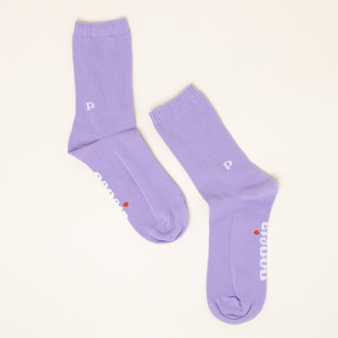 The Casual - Socken aus Bio-Baumwolle in Lila